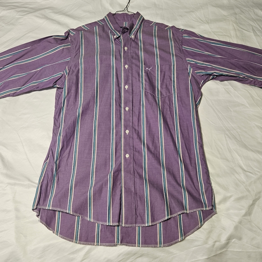 Wrangler Long Sleeve Button Up Western Shirt Size 16 x 34